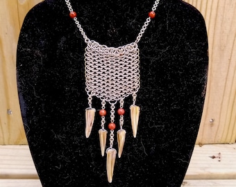 Dragon's Tooth chainmail necklace