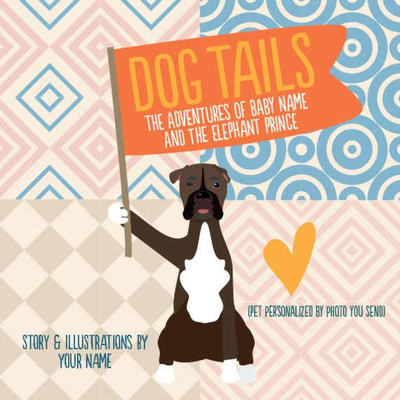 dog and baby personalized book