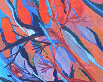 Autumn Branches Over the Maple River