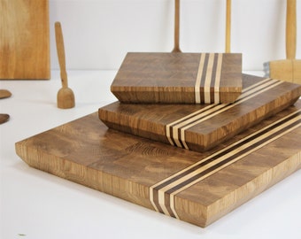 Set of Cutting Boards Matching Cutting Boards set Set of Cutting Boards Oak Cutting Boards Set