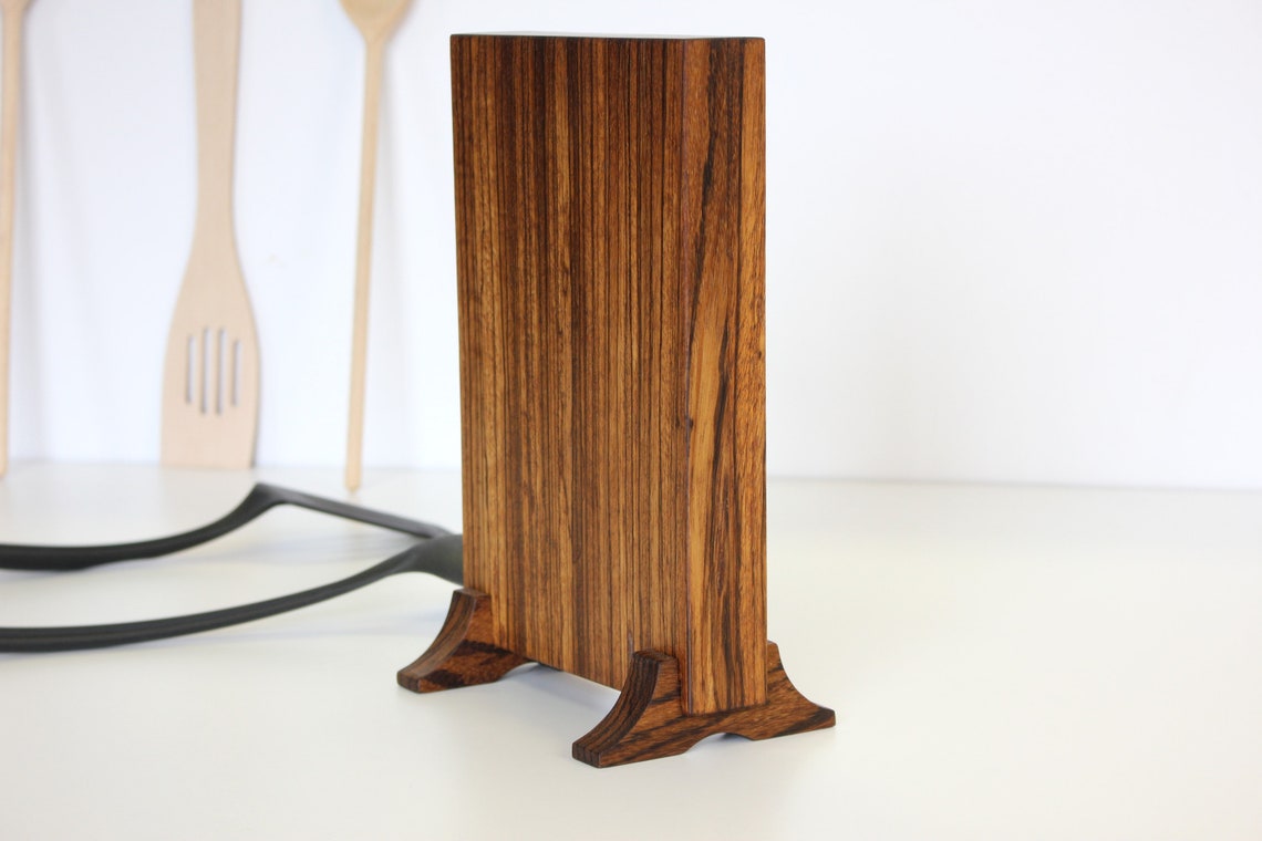 Beautiful Knife Holder Knife Block Zebrawood Knife Etsy