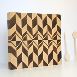 Beautiful Walnut Cutting Board Endgrain Cutting Board Chopping Board 3D cutting Board image 5