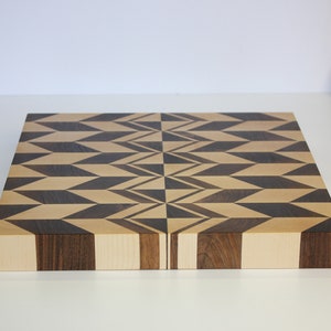 Beautiful Walnut Cutting Board Endgrain Cutting Board Chopping Board 3D cutting Board image 2