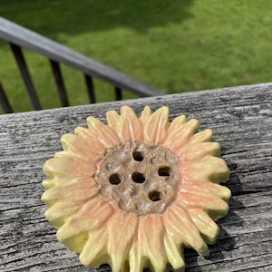 Handmade Sunflower Soap Dish