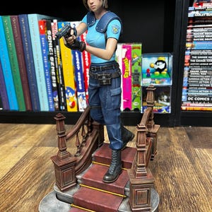 Custom Painted 3D Printed Jill Valentine from Resident Evil 1