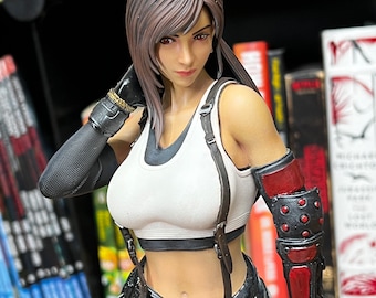 Tifa Lockhart impresa en 3D y pintada a mano