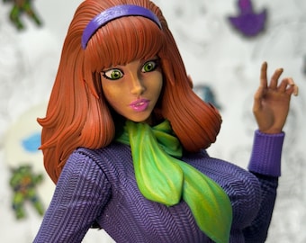 Daphné pin-up peinte personnalisée en 3D de Scooby Doo