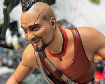 Custom Painted 3D Printed Vaas from FarCry 3