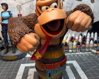 Donkey Kong impreso en 3D y pintado a medida