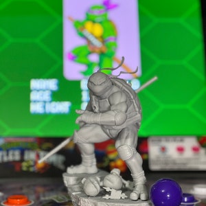 Purple Ninja Boy Unpainted Resin Statue