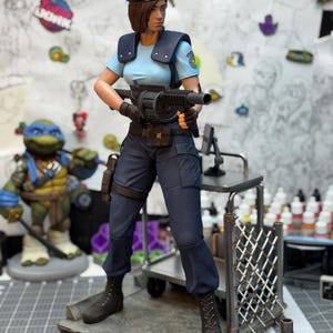Custom Painted 3D Printed Jill Valentine from Resident Evil 1 REmake
