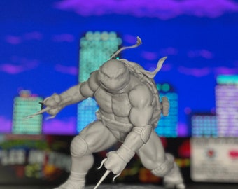 Estatua de resina sin pintar Ninja Boy rojo
