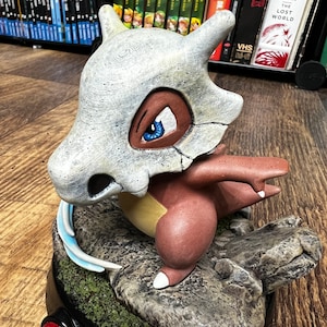 Custom Painted Resin Cubone Statue