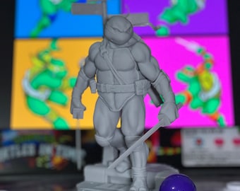 Estatua de resina sin pintar Blue Ninja Boy