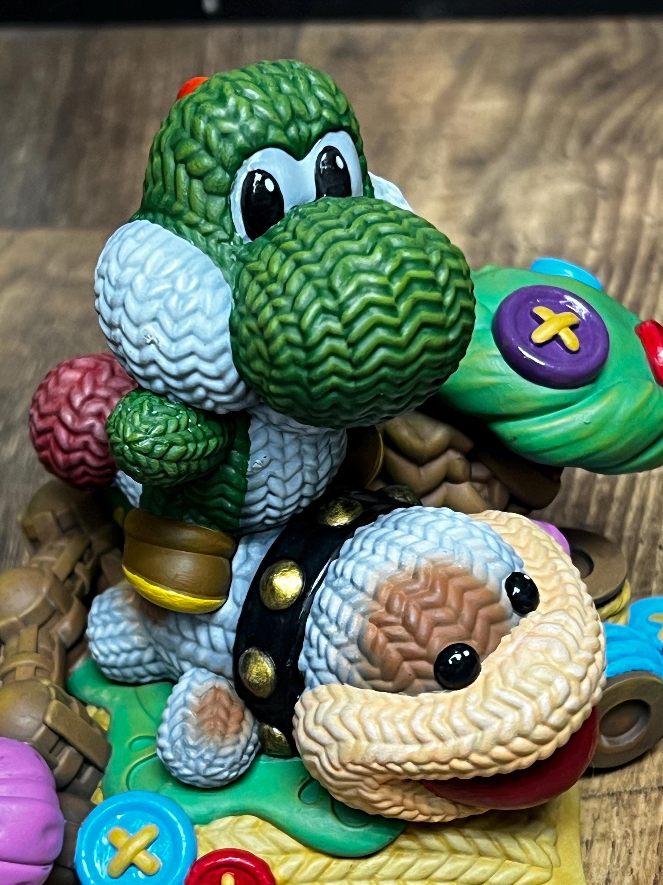 Custom Painted Resin Yoshi and Poochy Statue - Etsy