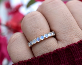 Moonstone eternity band deals