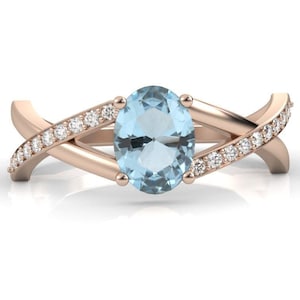 Aquamarine Engagement Ring, March Birthstone, Vintage Aquamarine Sterling Silver Wedding Ring, Gothic Promise Ring,Aquamarine statement ring