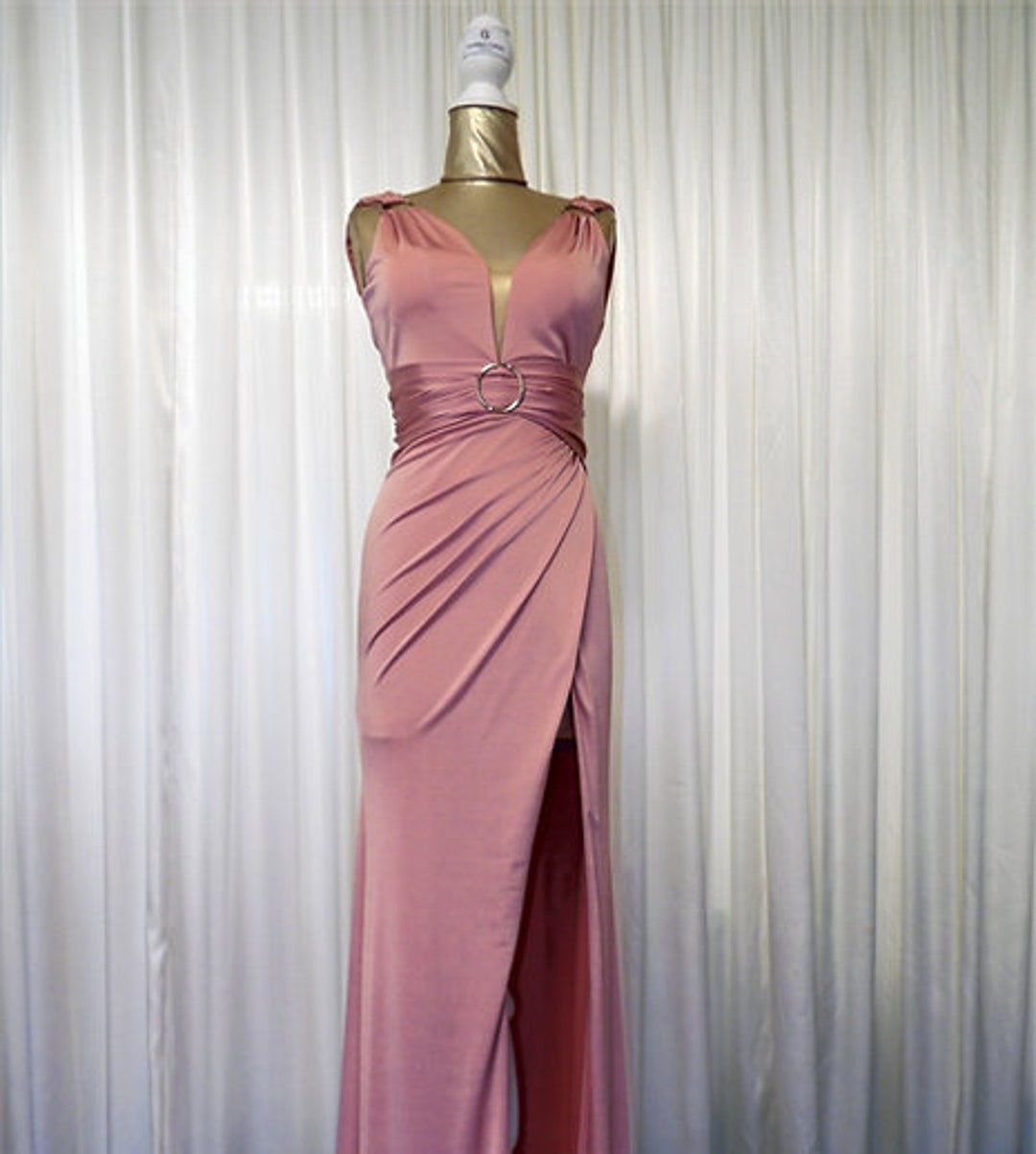 prom.dress for sale Dark Green Long A-Line Prom Dress Creamy Garlic Herb Dressing, Color:Red as Picture OPICONS