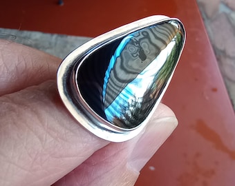 Psilomelane Ring