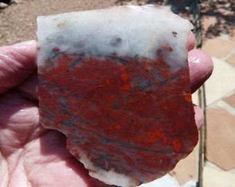 Cave Creek Poppy Jasper Slab