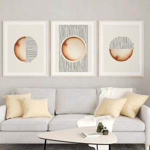 Coffee Print set of 3 Print, Espresso Wall Art, More Espresso Less Espresso Print, Minimalist Coffee Shop Poster, Kitchen Aesthetic Art