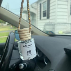 Diffusore per auto al Palo Santo – Profumo a lunga durata, deodorante per aromaterapia ricaricabile