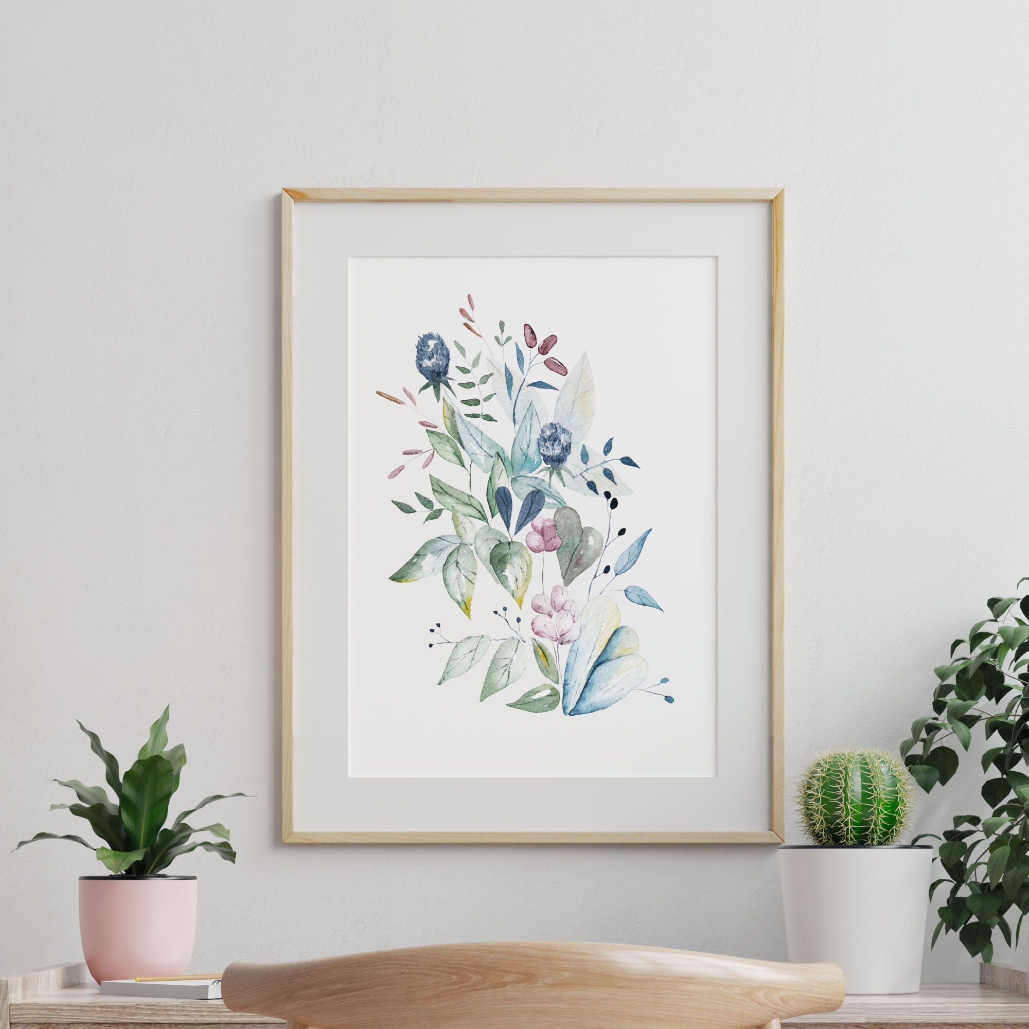 Spring Blossom Clipart Minimalist Botanical Illustration | Etsy