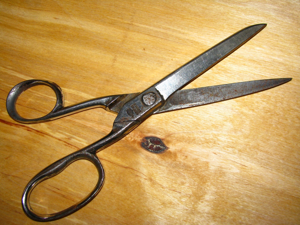 1840s scissors/Singer antique scissors/Vintage scissors/Rusty Etsy