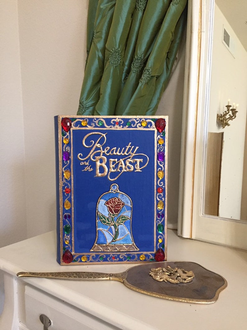 Beauty and the Beast Storybook Prop Book Box Etsy