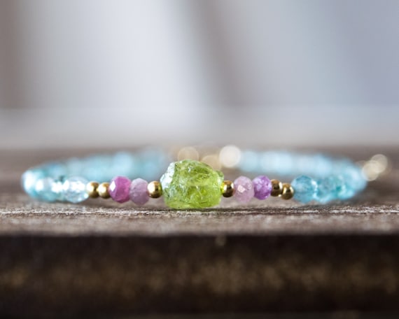 Fine Jewelry With Gemstone Beads Dainty Beaded Bracelets for