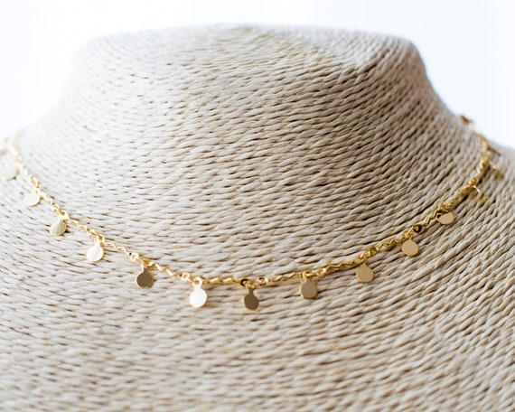 Dainty Gold Mini Coin Necklace Minimalist Choker Boho Layered Disc Necklace Gold Coin Pendant Necklace Simple Charm Choker Necklace Gold Etsy Canada