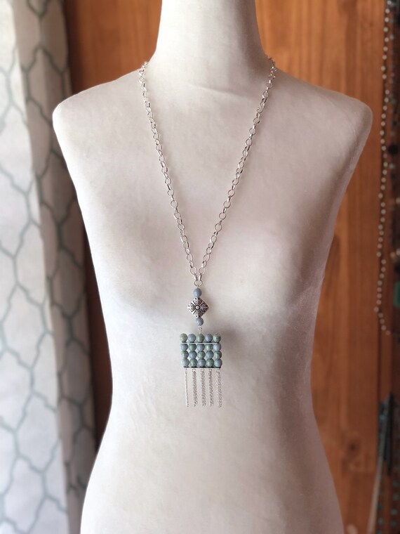 Etsy shop tassel necklace