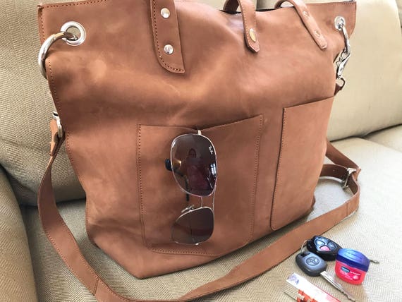 large leather tote handbags