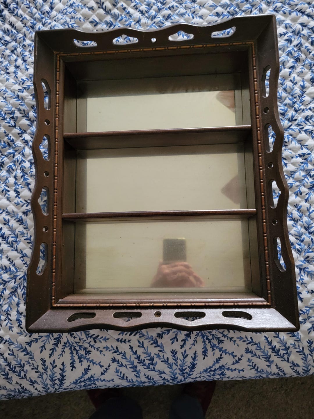 Wood Mirrored Knick Knack Shelf - Etsy