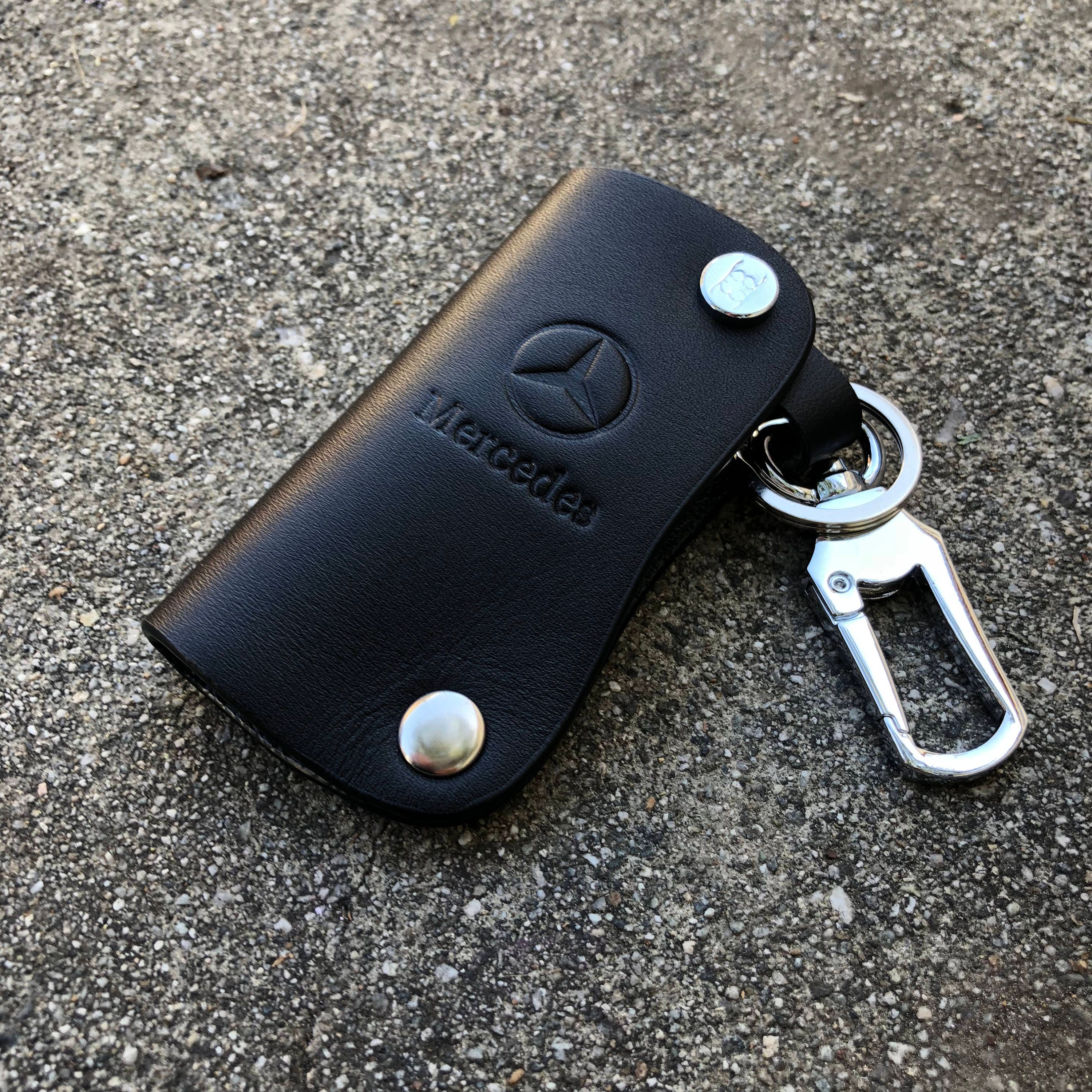 Key holder wallet for Mercedes Benz CLS S E C black genuine Etsy