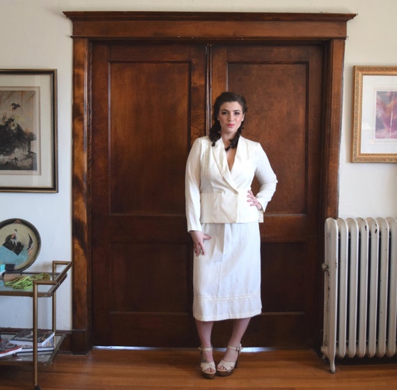 Ivory Wedding Suit | Lace Wedding Dress | Hippie W