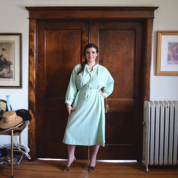 Green Dress | Knit Dress | Tunic Dress | Plus Size