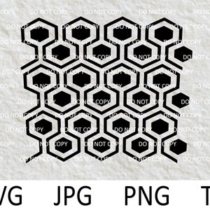 Geometric Hexagons Seamless SVG for 20oz Skinny Tumbler