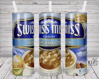 Hot Chocolate PNG for 20oz Taperless Skinny Tumbler
