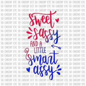 Zoete Sassy Smart Assy SVG PNG hand belettering