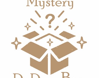 Mystery DnD Bundle Box, 15 Surprise D&D Items Inside, Random Rpg Gamer Gift, Game Master Gift, Board Game Dice Set