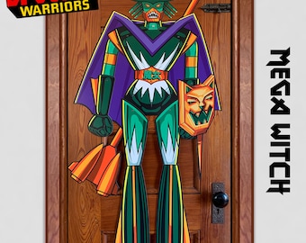 Mega Witch Jointed Die Cut Decoration