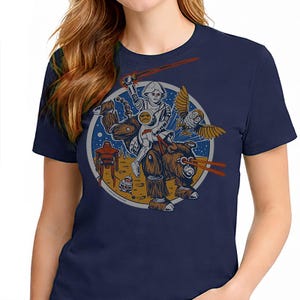Nerd Wars T-Shirt – Sci-Fi Parody Print – Unisex Green Short Sleeve 100% Soft Cotton – Professionally Screen Printed image 2