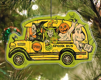 Spook Bus Tree Ornament