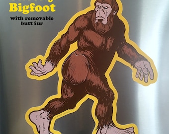Cheeky Bigfoot Die Cut Decoration with Magnetic hands, feet, and Butt