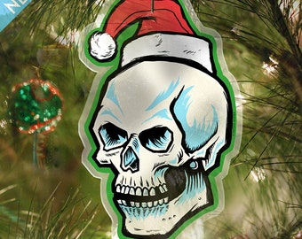 Christmas Skull Tree Ornament