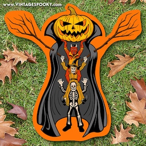 Jack O'Lantern Man Halloween Die Cut Decoration