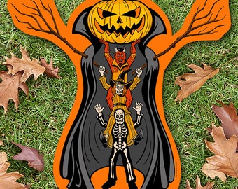 Jackolantern Man Halloween Die Cut Decoration