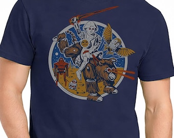 Nerd Wars T-Shirt – Sci-Fi Parody Print – Unisex Green Short Sleeve 100% Soft Cotton – Professionally Screen Printed