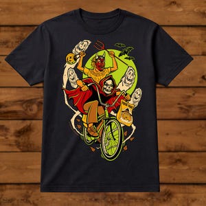I Remember Halloween T-Shirt – Vintage Trick or Treat Kids – Unisex Black Short Sleeve 100% Soft Cotton – Professionally Screen Printed image 4